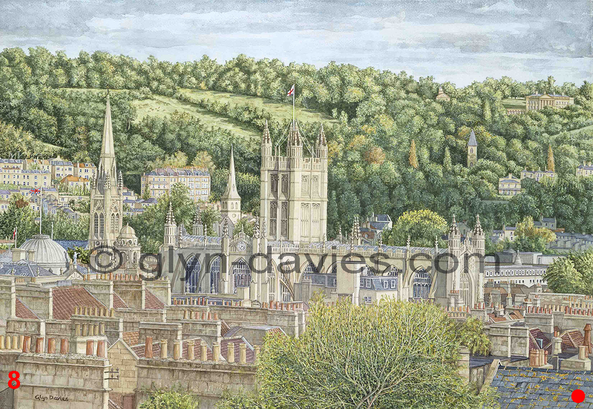 Bath Abbey Viewed from The Circus